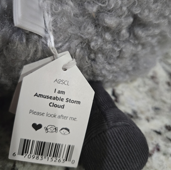 Jellycat Amuseable Storm ๐ฉ Cloud 9.1x10x4.3" Soft and Plush NWT - Picture 4 of 6